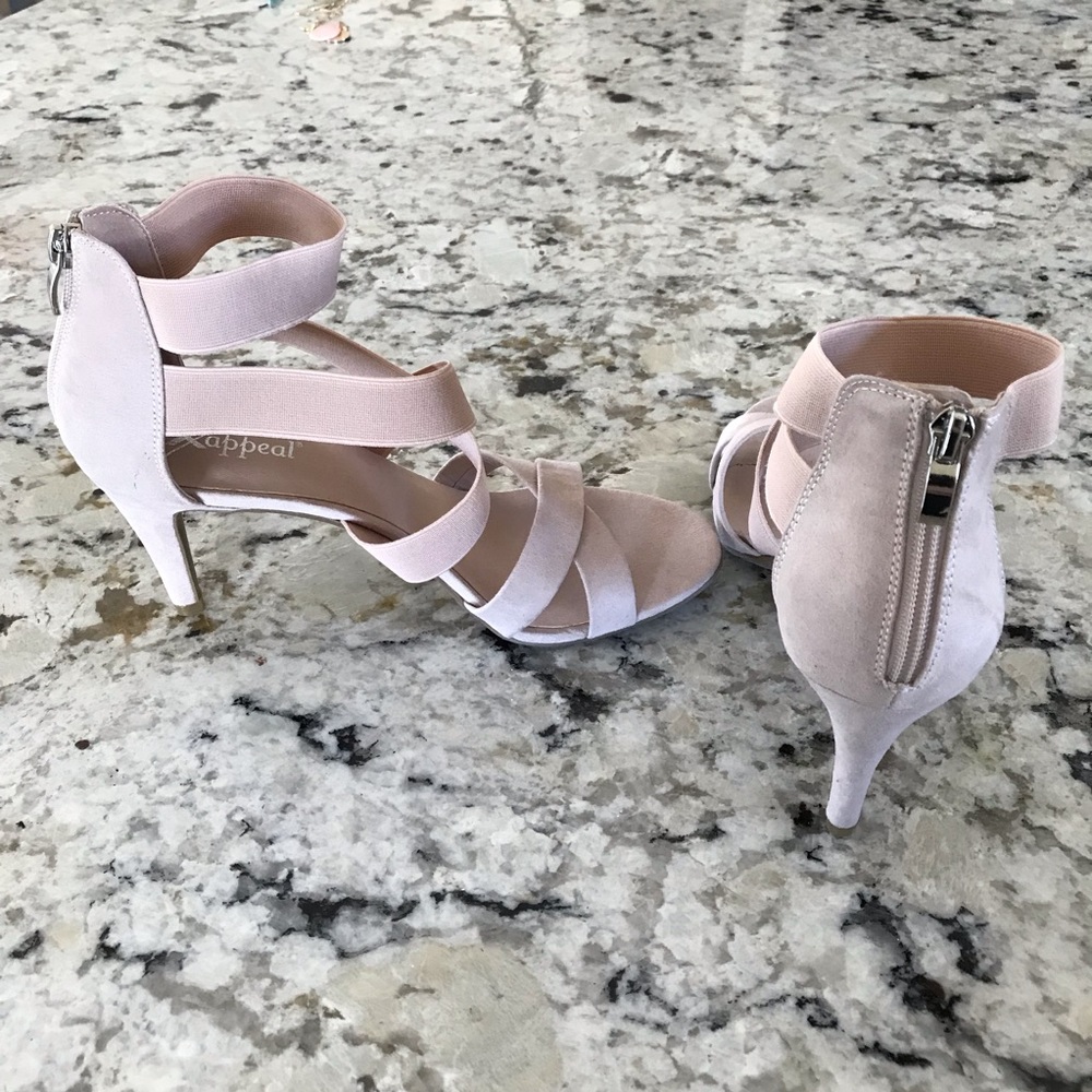 XAppeal Elke Stiletto Heels In Blush Pink